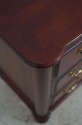 74381: Pair Of DURHAM Cherry 3 Drawer Nightstands