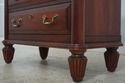 74381: Pair Of DURHAM Cherry 3 Drawer Nightstands