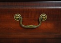 74381: Pair Of DURHAM Cherry 3 Drawer Nightstands