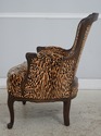 74449: Pair Of Cheetah Print Louis XVI Style Berge