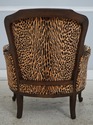 74449: Pair Of Cheetah Print Louis XVI Style Berge