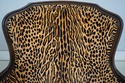 74449: Pair Of Cheetah Print Louis XVI Style Berge
