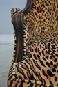 74449: Pair Of Cheetah Print Louis XVI Style Berge