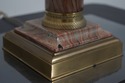 F74453: PAUL HANSEN Vintage Brass & Faux Marble Ta