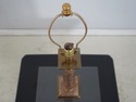 F74453: PAUL HANSEN Vintage Brass & Faux Marble Ta