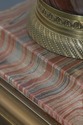 F74453: PAUL HANSEN Vintage Brass & Faux Marble Ta