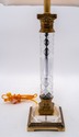 ***WHITE F69606: Pair Of Neoclassical Column Cryst
