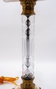 ***WHITE F69606: Pair Of Neoclassical Column Cryst