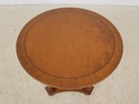 56062EC: Round Neoclassical Walnut Lamp Table