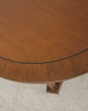 56062EC: Round Neoclassical Walnut Lamp Table