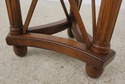 56062EC: Round Neoclassical Walnut Lamp Table