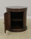 L55993EC: EJ VICTOR Round Mahogany Lamp Table Cabi