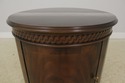 L55993EC: EJ VICTOR Round Mahogany Lamp Table Cabi
