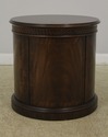 L55993EC: EJ VICTOR Round Mahogany Lamp Table Cabi
