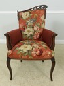 56809EC: Pair French Style Fireside Parlor Chairs 