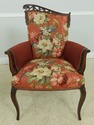 56809EC: Pair French Style Fireside Parlor Chairs 