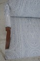 L69735: Chinese Chippendale Damask Upholstered Ope