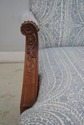 L69735: Chinese Chippendale Damask Upholstered Ope