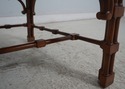 L69735: Chinese Chippendale Damask Upholstered Ope