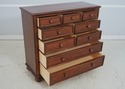 69725: ETHAN ALLEN Cherry Finish 9 Drawer Bedroom 