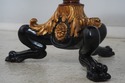 L69754: Italian Regency Round Black & Gold Inlaid 