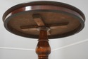 L69754: Italian Regency Round Black & Gold Inlaid 