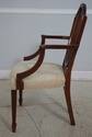 F65294EC: Pair BAKER Shield Back Mahogany Armchair