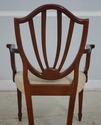 F65294EC: Pair BAKER Shield Back Mahogany Armchair