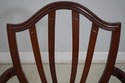 F65294EC: Pair BAKER Shield Back Mahogany Armchair