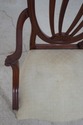 F65294EC: Pair BAKER Shield Back Mahogany Armchair