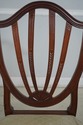 F65294EC: Pair BAKER Shield Back Mahogany Armchair