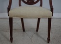 F65294EC: Pair BAKER Shield Back Mahogany Armchair