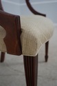 F65294EC: Pair BAKER Shield Back Mahogany Armchair