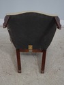 F65294EC: Pair BAKER Shield Back Mahogany Armchair