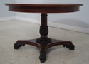 L65307EC: BAKER Round Banded Mahogany Dining Room 