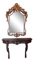 L62065EC: French Polychrome Painted Finish Console