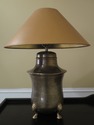 F31418EC: CHAPMAN Brass Footed Base Table Lamp w. 