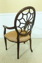 53876EC: Pair Adam Style Web Back Armchairs