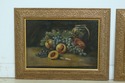 LF50722EC: Pair Vintage Framed Still Life Oil Pain