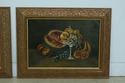 LF50722EC: Pair Vintage Framed Still Life Oil Pain