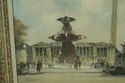 LF50730EC: Paris French Fountain Framed Oil Painti