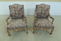 32400EC: Pair French Louis XV Style Distressed Fin