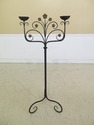 F48584EC: Hand Crafted Wrought Iron Tall Candlesti