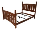 66693: STICKLEY Queen Size Cherry Harvey Ellis Bed