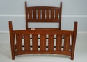 66693: STICKLEY Queen Size Cherry Harvey Ellis Bed