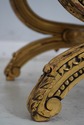 F65873: French Louis XIV Gold Finish Carved Bench