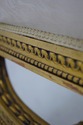 F65873: French Louis XIV Gold Finish Carved Bench