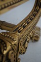 F65873: French Louis XIV Gold Finish Carved Bench