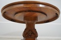 L66339: KARGES Round Inlaid Walnut Center Dining T