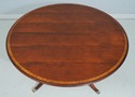 65535: ETHAN ALLEN Round Mahogany Dining Room Tabl